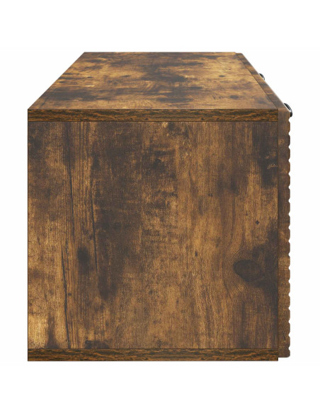 Mobile Porta TV da Muro Rovere Fumo 78,5 x 31 x 30 cm