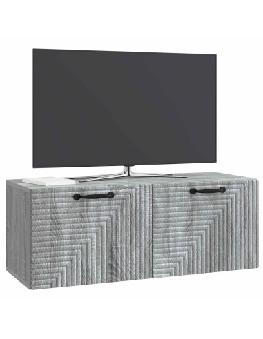Mobile Porta TV da Muro Grigio Sonoma 78,5 x 31 x 30 cm