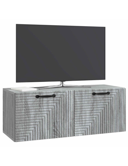 Mobile Porta TV da Muro Grigio Sonoma 78,5 x 31 x 30 cm