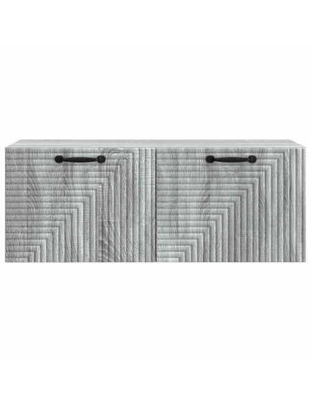 Mobile Porta TV da Muro Grigio Sonoma 78,5 x 31 x 30 cm