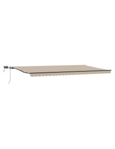 Tenda Retrattile Beige 600 × 300 cm Tessuto 2