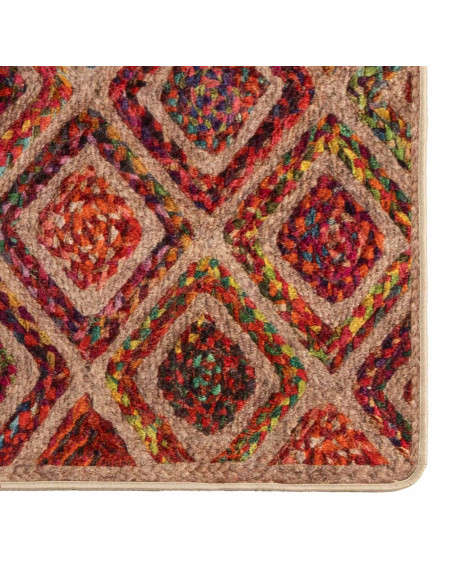 Runner Tappeto MARSA Multicolore 80 x 450 cm Poliestere e PVC