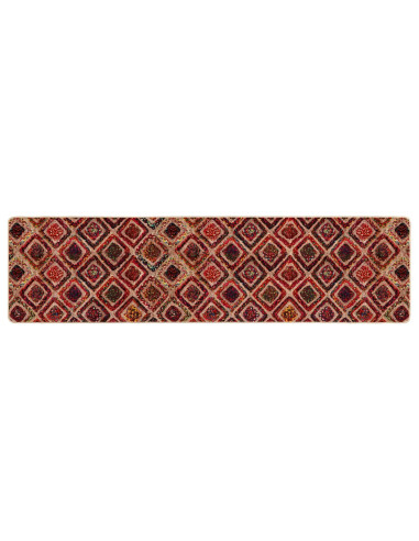 Runner Tappeto MARSA Multicolore 100 x 350 cm Poliestere e PVC