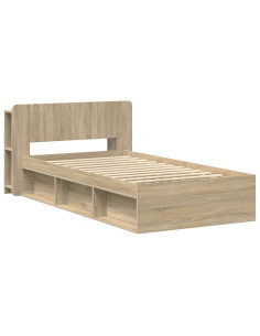 Telaio del letto con storage Rovere Sonoma 80 x 200 cm 2