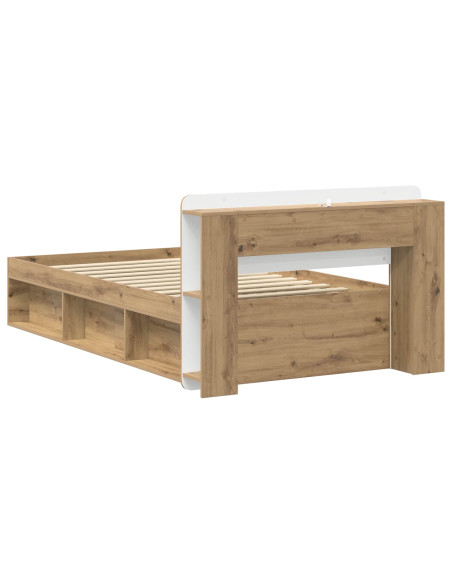 Telaio del letto con storage Rovere Artigianale 90 x 190 cm