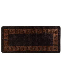 Runner Tappeto MARSA Nero 50 x 100 cm Poliestere e PVC 2