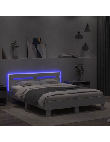 Struttura del letto Bianco 152 x 203 cm Legno multistrato