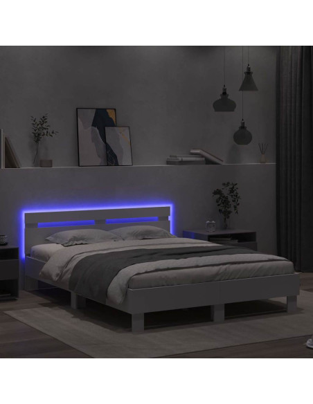 Struttura del letto Bianco 152 x 203 cm Legno multistrato