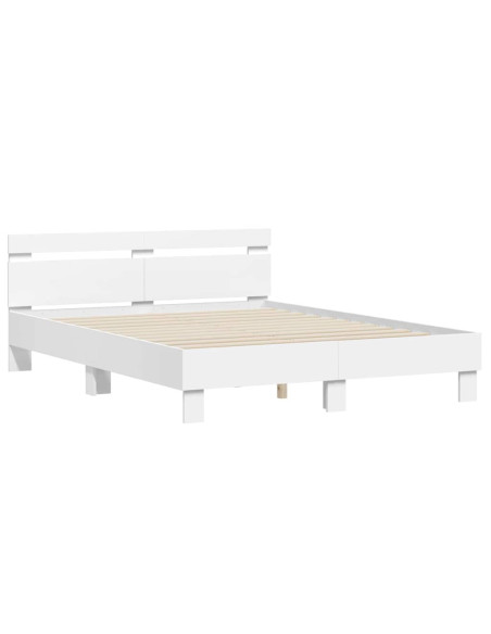 Struttura del letto Bianco 152 x 203 cm Legno multistrato