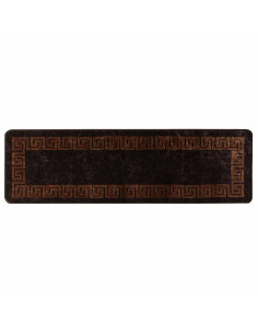 Runner Tappeto MARSA Nero 50 x 150 cm Poliestere e PVC 2