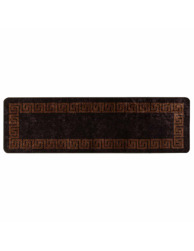 Runner Tappeto MARSA Nero 50 x 150 cm Poliestere e PVC