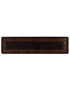 Runner Tappeto MARSA Nero 50 x 200 cm Poliestere e PVC 2