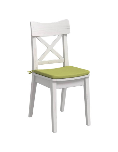 Cuscini per Seduta 4 pcs Verde chiaro 40 x 40 x 3 cm Tessuto