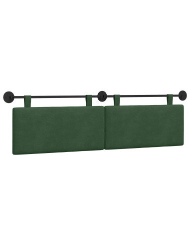 Testata appesa Verde Giungla 170 x 55 x 5 cm Tessuto in Cords