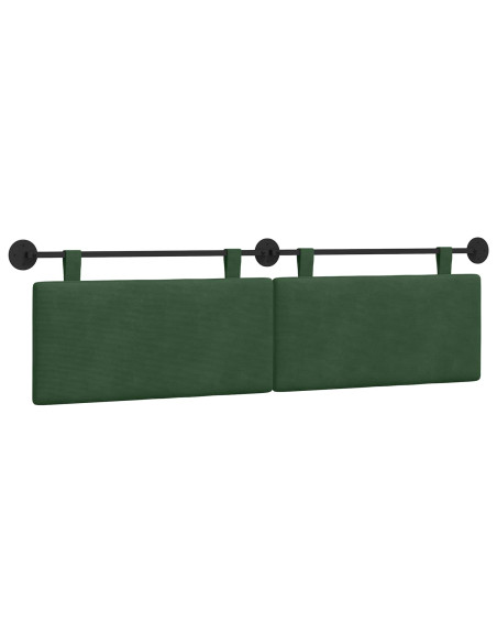 Testata appesa Verde Giungla 170 x 55 x 5 cm Tessuto in Cords