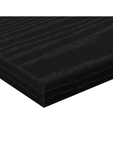 Scaffale 4 pcs Nero 40 x 10 x 1,5 cm Legno multistrato