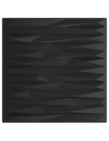 Pannelli da parete 24 pcs Pietra Nera 50 x 50 cm Schiuma XPS