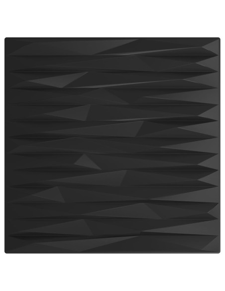 Pannelli da parete 24 pcs Pietra Nera 50 x 50 cm Schiuma XPS