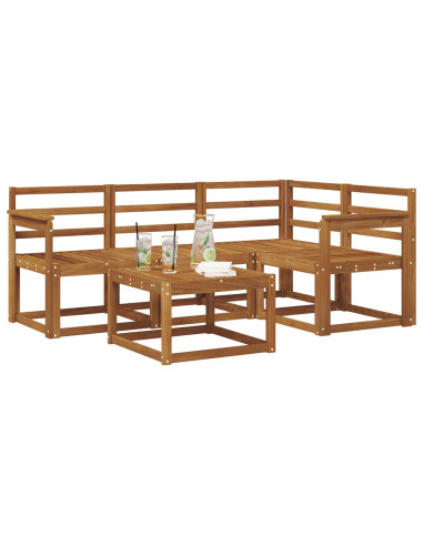 Set di divani da esterno 5 pcs Naturale