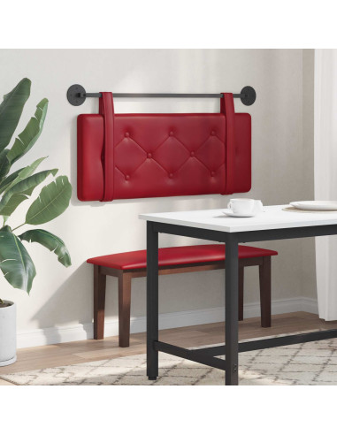 Testata appesa Rosso Vino 100 cm Pelle Sintetica