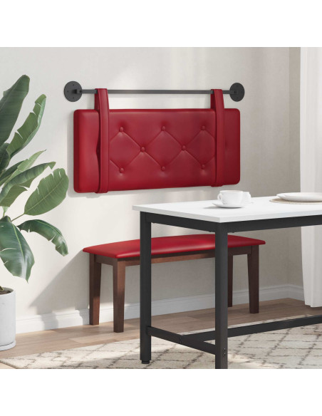 Testata appesa Rosso Vino 100 cm Pelle Sintetica
