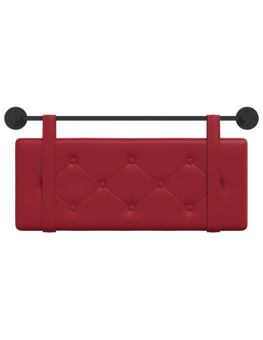 Testata appesa Rosso Vino 100 cm Pelle Sintetica