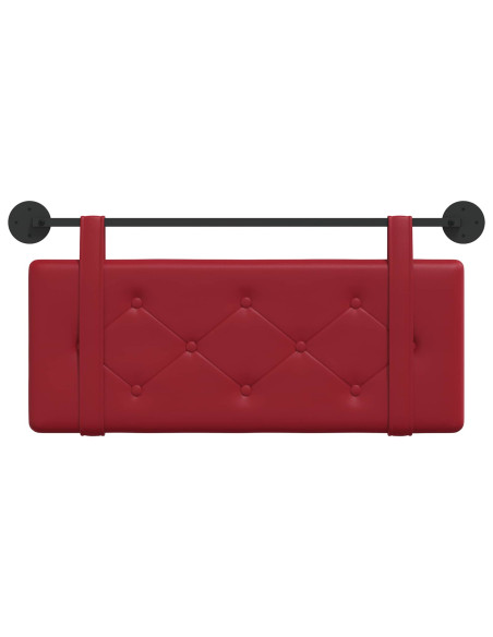 Testata appesa Rosso Vino 100 cm Pelle Sintetica