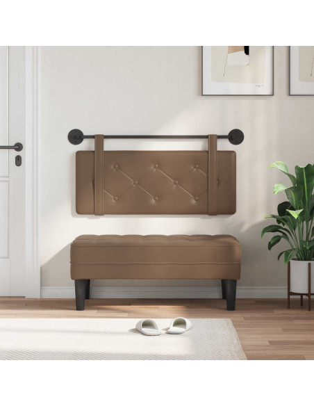 Testata appesa Cappuccino 100 cm Pelle Sintetica