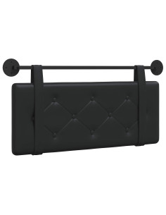 Testata appesa Montaggio a parete Nero 100 cm Pelle Sintetica 2