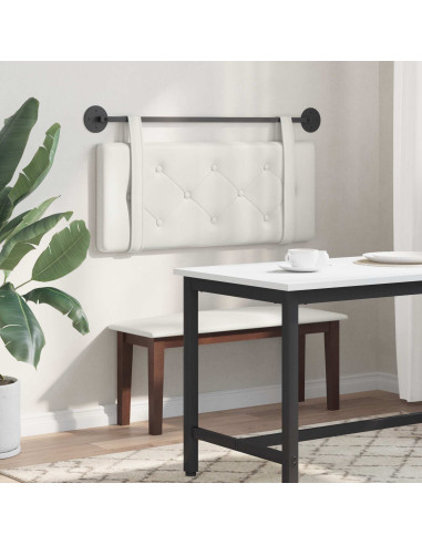 Testata appesa Bianco 110 x 55 x 5 cm Pelle Sintetica