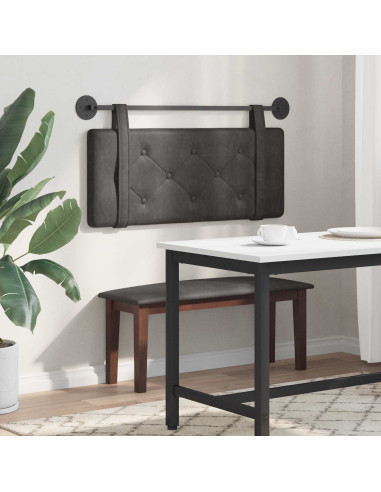 Testata appesa Montaggio a parete Nero 100 cm PU Antico