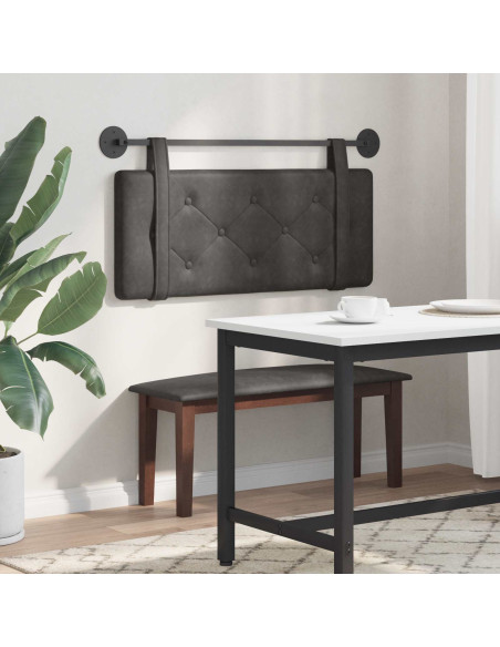 Testata appesa Montaggio a parete Nero 100 cm PU Antico