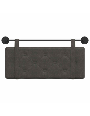 Testata appesa Montaggio a parete Nero 100 cm PU Antico