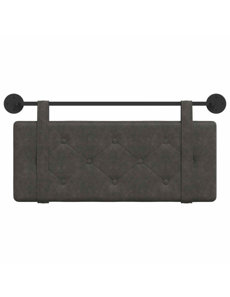 Testata appesa Montaggio a parete Nero 100 cm PU Antico