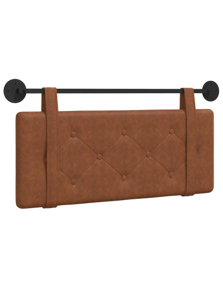 Testata appesa Montaggio a parete Marrone 100 cm PU Antico