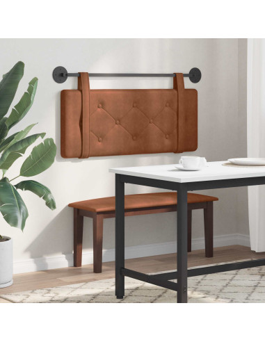 Testata appesa Montaggio a parete Marrone 100 cm PU Antico