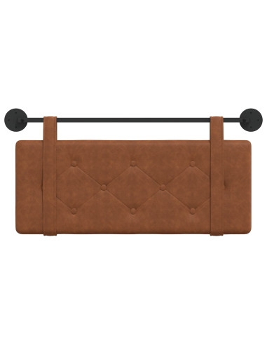 Testata appesa Montaggio a parete Marrone 100 cm PU Antico