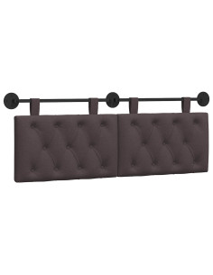 Testata appesa Marrone Scuro 130 x 55 x 7 cm Tessuto 2