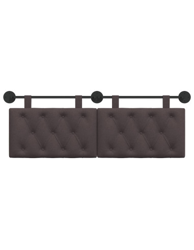 Testata appesa Marrone Scuro 130 x 55 x 7 cm Tessuto