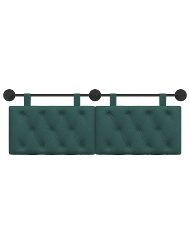 Testata appesa Verde Scuro 130 x 55 x 7 cm Tessuto