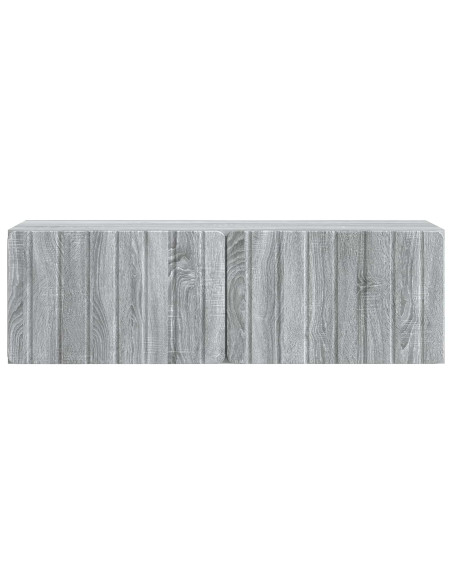 Mobile Porta TV da Muro Grigio Sonoma 98 x 31 x 30 cm