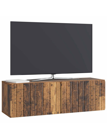 Mobile Porta TV da Muro Legno antico 98 x 31 x 30 cm