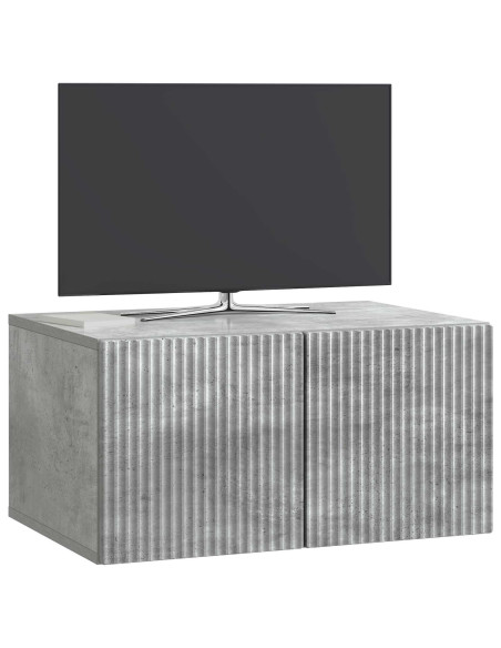 Mobile Porta TV da Muro Grigio Cemento 59,5 x 41 x 30 cm