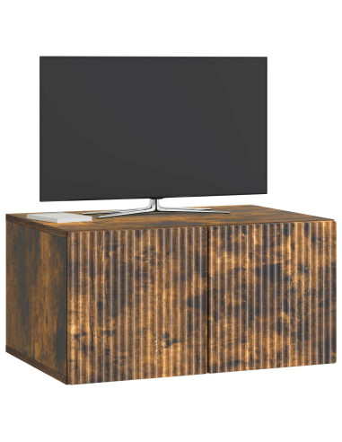 Mobile Porta TV da Muro Rovere Fumo 59,5 x 41 x 30 cm