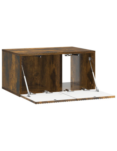 Mobile Porta TV da Muro Rovere Fumo 59,5 x 41 x 30 cm