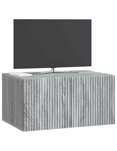 Mobile Porta TV da Muro Grigio Sonoma 59,5 x 41 x 30 cm