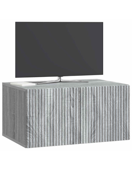 Mobile Porta TV da Muro Grigio Sonoma 59,5 x 41 x 30 cm