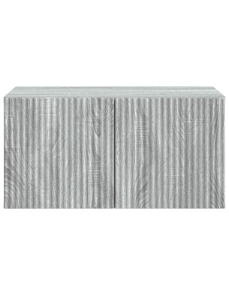 Mobile Porta TV da Muro Grigio Sonoma 59,5 x 41 x 30 cm