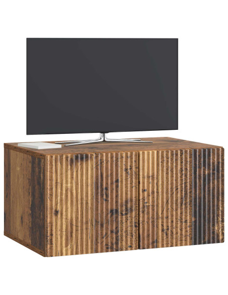 Mobile Porta TV da Muro Legno antico 59,5 x 41 x 30 cm