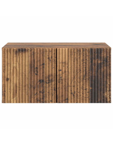 Mobile Porta TV da Muro Legno antico 59,5 x 41 x 30 cm